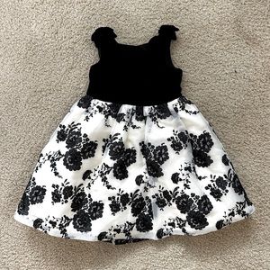 NWT Janie and Jack Juno Valentine velvet black bow dress 3T
